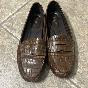 Born penny loafers size 9.5 women’s crocodile EUC